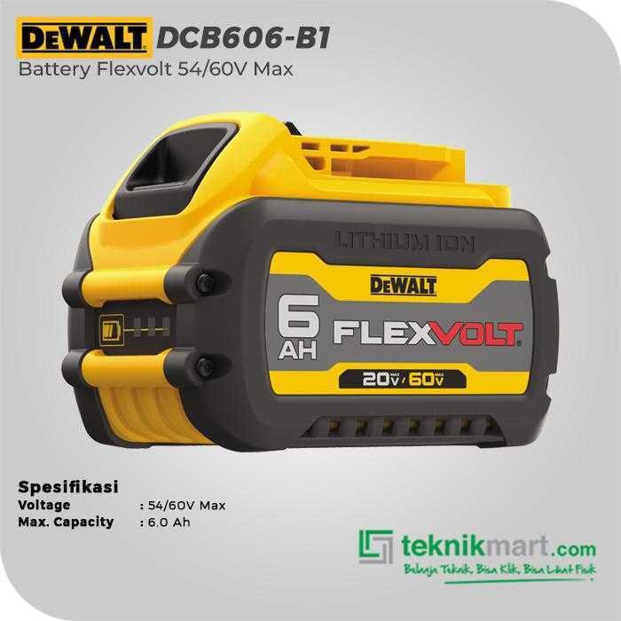 DEWALT DCB606 BATTERY FLEXVOLT 20/60V 6.0 AH - Image 2
