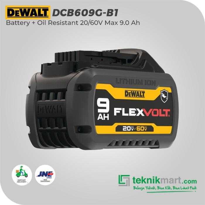 DEWALT DCB609G BATTERY + OIL RESISTANT FLEXVOLT 20/60V 9.0 AH - Image 3