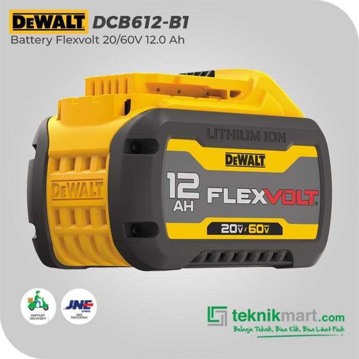 DEWALT DCB612 BATTERY FLEXVOLT 20/60V 12.0 AH - Image 3