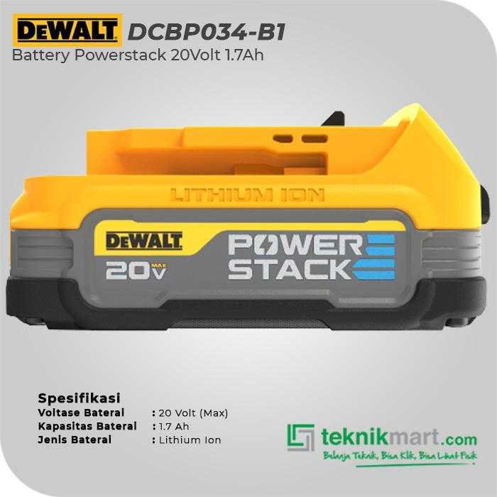 DEWALT DCBP034 BATTERY POWERSTACK 20VOLT 1.7AH - Image 3