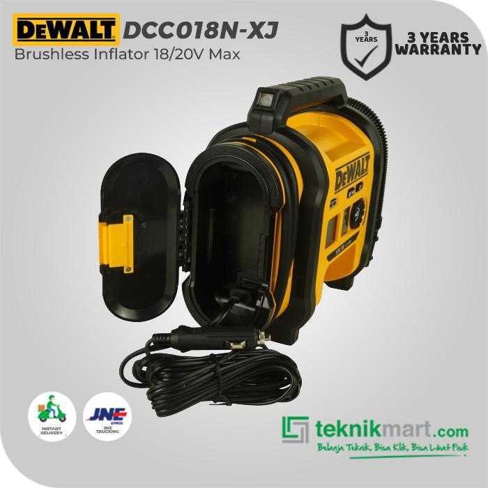 DEWALT DCC018N BRUSHLESS INFLATOR / COMPRESSOR 18VOLT 11BAR 160PSI (UNIT ONLY) - Image 3