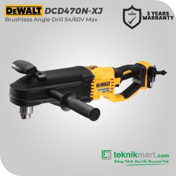 DEWALT DCD470N BRUSHLESS ANGLE DRILL 54V 0-400/1.320 RPM 13 MM (UNIT ONLY)