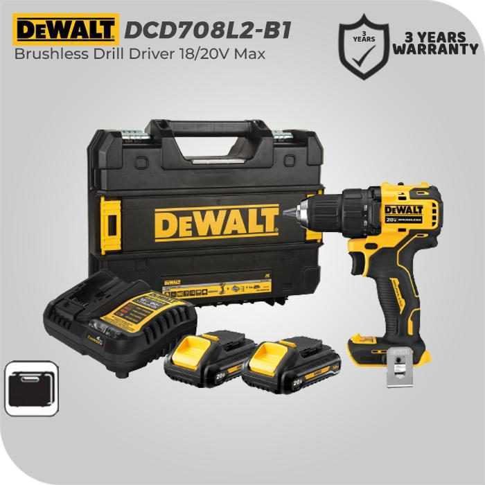 DEWALT DCD708L2 BRUSHLESS DRILL DRIVER 20V MAX 3.0AH
