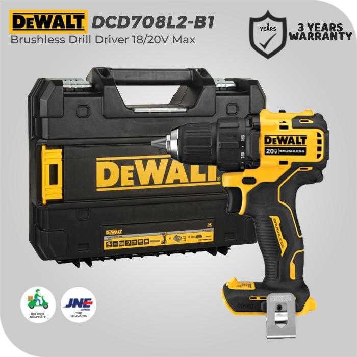 DEWALT DCD708L2 BRUSHLESS DRILL DRIVER 20V MAX 3.0AH - Image 3