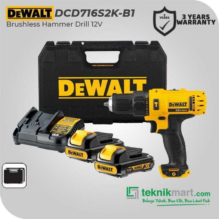 DEWALT DCD716S2K BRUSHLESS HAMMER DRILL 12V MAX 1.5AH - Image 2