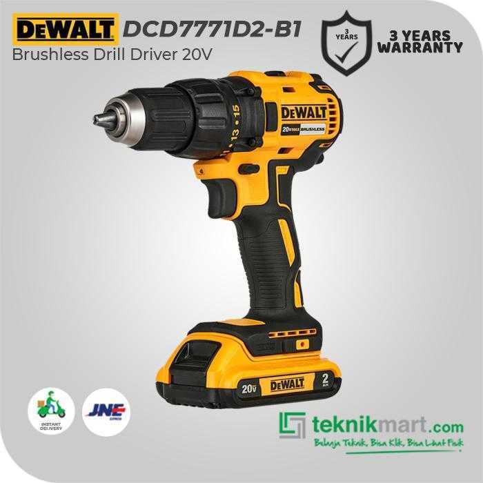 DEWALT DCD7771D2 BRUSHLESS DRILL DRIVER 20V 2.0AH - Image 3