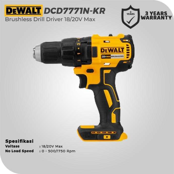 DEWALT DCD7771N BRUSHLESS DRILL DRIVER 20V MAX (UNIT ONLY) - Image 2