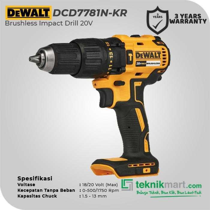 DEWALT DCD7781N BRUSHLESS IMPACT DRILL 20V MAX (UNIT ONLY) - Image 2