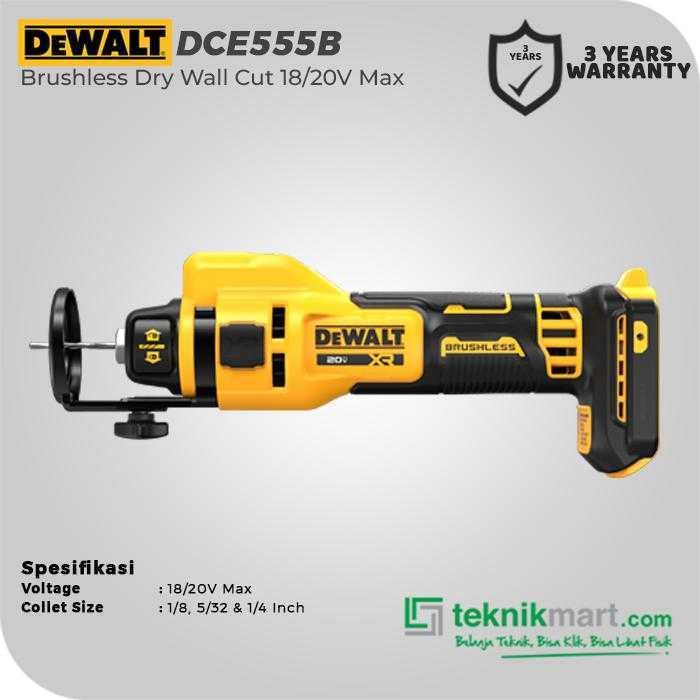 DEWALT DCE555B BRUSHLESS DRY WALL CUT 20V MAX 0-26.000RPM (UNIT ONLY) - Image 2
