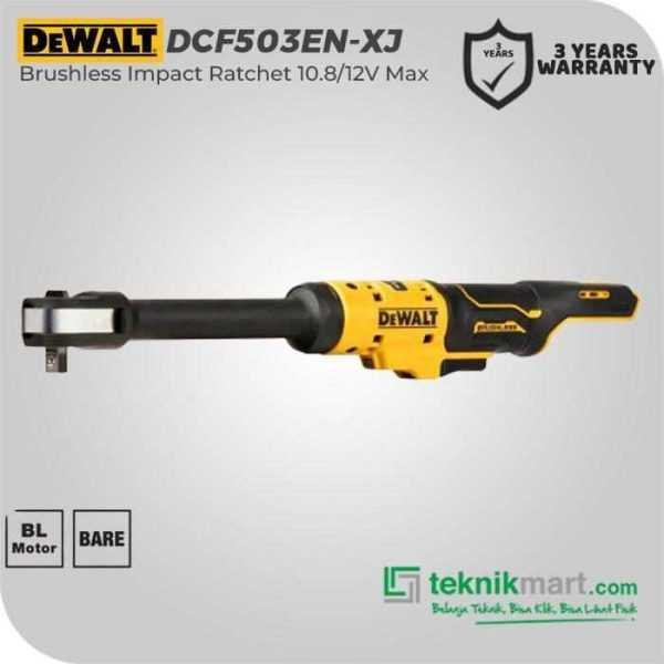 DEWALT DCF503EN BRUSHLESS IMPACT RATCHET 12V SQ 3/8" TORSI 81 NM WITH EXTEND (UNIT ONLY)