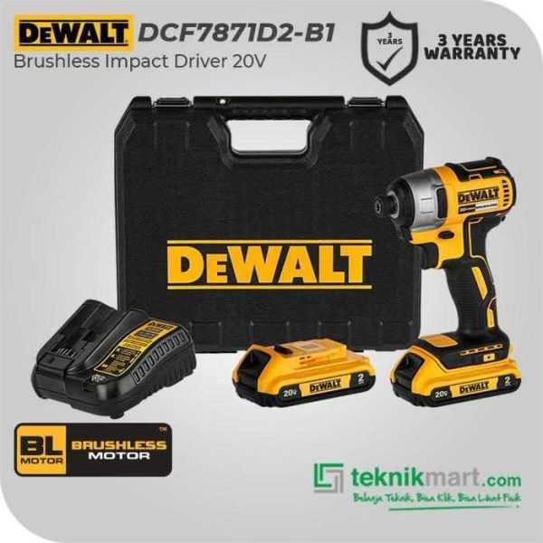 DEWALT DCF7871D2 BRUSHLESS IMPACT DRIVER 20V 2.0AH