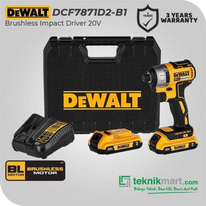 DEWALT DCF7871D2 BRUSHLESS IMPACT DRIVER 20V 2.0AH