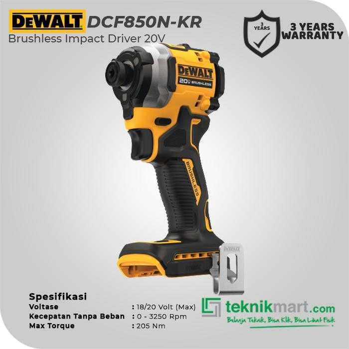 DEWALT DCF850N BRUSHLESS IMPACT DRIVER 20V MAX ATOMIC (UNIT ONLY) - Image 2
