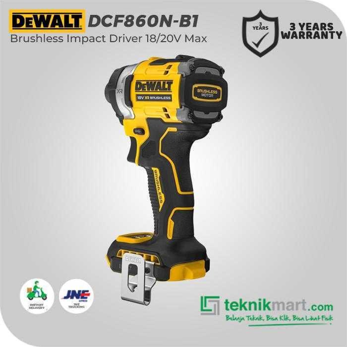 DEWALT DCF860N BRUSHLESS IMPACT DRIVER 20V 282NM (UNIT ONLY) - Image 3