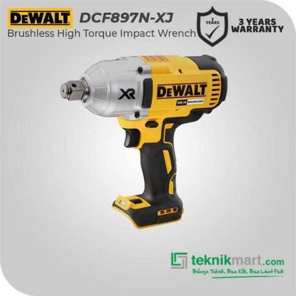 DEWALT DCF897N BRUSHLESS IMPACT WRENCH HIGH TORQUE 18V XR LI-ION SQ 3/4" 1.627NM (UNIT ONLY)