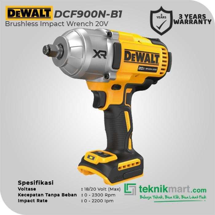 DEWALT DCF900N BRUSHLESS IMPACT WRENCH 20V MAX SQ 1/2" 1.898NM (UNIT ONLY) - Image 2