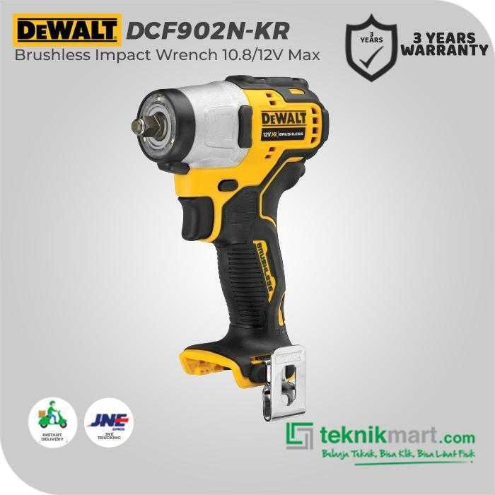 DEWALT DCF902N BRUSHLESS IMPACT WRENCH 12VOLT MAX SQ 3/8" 168NM (UNIT ONLY) - Image 2