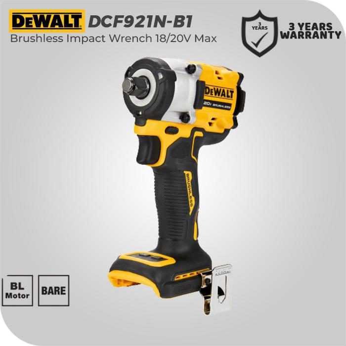DEWALT DCF921N BRUSHLESS IMPACT WRENCH WITH HOG RING 20V MAX SQ 1/2" 650NM (UNIT ONLY)