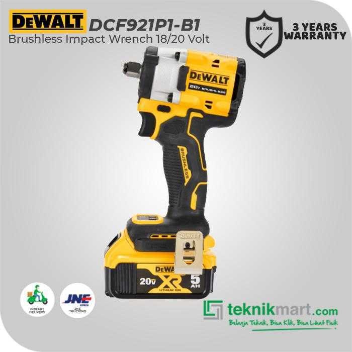 DEWALT DCF921P1 BRUSHLESS IMPACT WRENCH WITH HOG RING 20V MAX SQ 1/2" 650NM - Image 3
