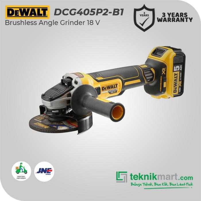 DEWALT DCG405P2 BRUSHLESS ANGLE GRINDER KIT 20VOLT MAX 100MM - Image 3