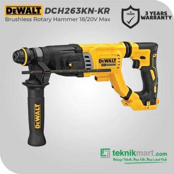 DEWALT DCH263KN BRUSHLESS ROTARY HAMMER SDS PLUS 20V MAX 3.0 JOULE 3 MODE (UNIT ONLY)