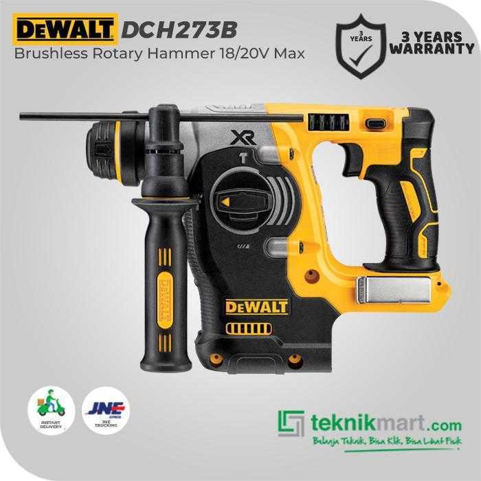 DEWALT DCH273B BRUSHLESS ROTARY HAMMER SDS PLUS 20V MAX 2.1 JOULE 3 MODE (UNIT ONLY) - Image 3