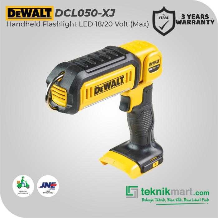 DEWALT DCL050 HANDHELD FLASHLIGHT LED 18VOLT XR 250-500 LUMENS (UNIT ONLY) - Image 3