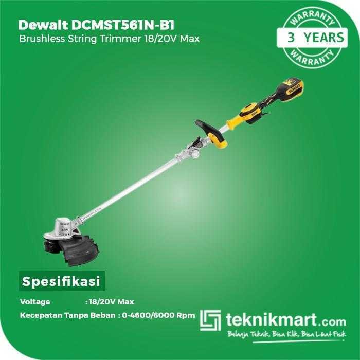DEWALT DCMST561N BRUSHLESS STRING TRIMMER BARE 18/20VOLT MAX (UNIT ONLY) - Image 2