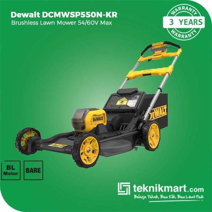 DEWALT DCMWSP550N BRUSHLESS LAWN MOWER 60V 53CM (UNIT ONLY)