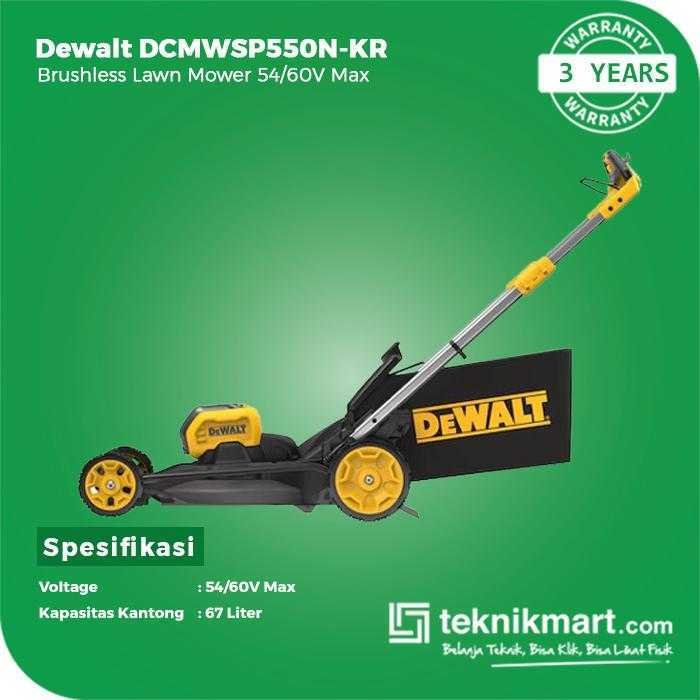 DEWALT DCMWSP550N BRUSHLESS LAWN MOWER 60V 53CM (UNIT ONLY) - Image 2