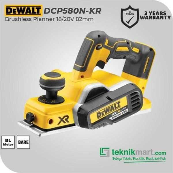 DEWALT DCP580N BRUSHLESS PLANNER 18/20VOLT MAX 82MM (UNIT ONLY)
