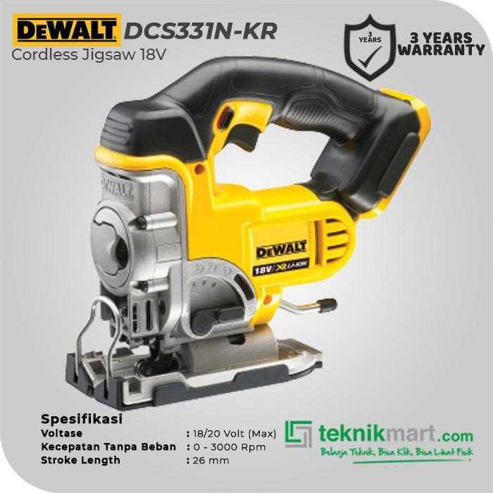 DEWALT DCS331N BRUSHLESS JIG SAW 18VOLT (UNIT ONLY) - Image 3