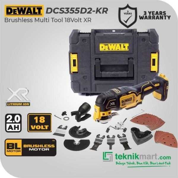 DEWALT DCS355D2 BRUSHLESS MULTI TOOL 18VOLT 2.0AH XR LI-ION