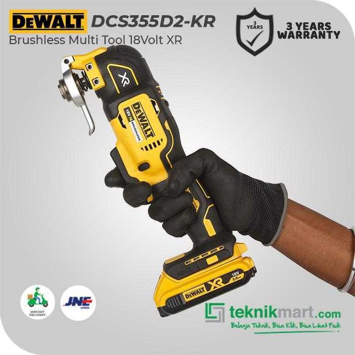 DEWALT DCS355D2 BRUSHLESS MULTI TOOL 18VOLT 2.0AH XR LI-ION - Image 3