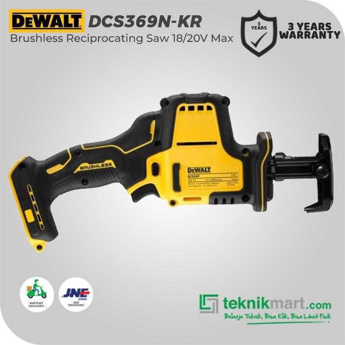 DEWALT DCS369N BRUSHLESS RECIPROCATING SAW 20V MAX 0-2.800 RPM (UNIT ONLY) - Image 3