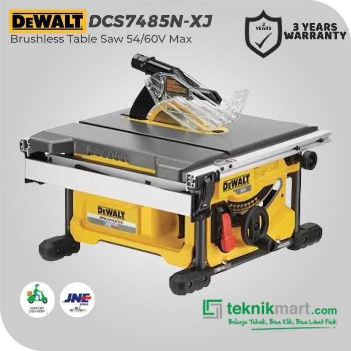 DEWALT DCS7485N BRUSHLESS TABLE SAW 54/60VOLT MAX 210MM (UNIT ONLY) - Image 3