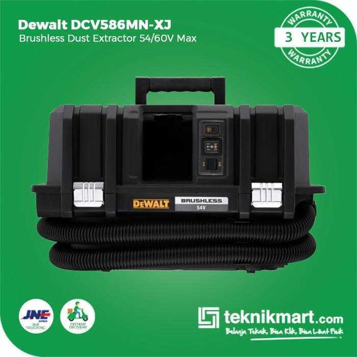 DEWALT DCV586MN BRUSHLESS DUST EXTRACTOR / VACUUM 60V 11 LITER HEPA (UNIT ONLY) - Image 2
