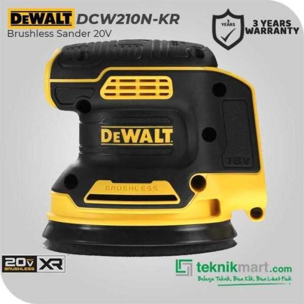 DEWALT DCW210N BRUSHLESS ORBITAL SANDER 20V MAX XR 5INCH / 125MM (UNIT ONLY)