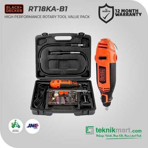 BLACK AND DECKER RT18KA ROTARY TOOL + 113 ACC VALUE PACK 180WATT - Image 3