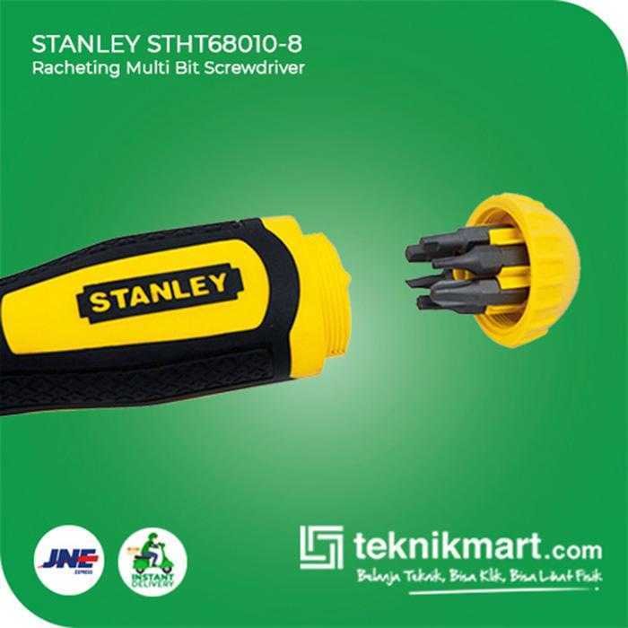 STANLEY STHT68010-8 RATCHETING MULTIBIT SCREWDRIVER 10 PCS - Image 3
