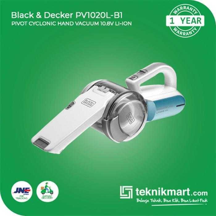 BLACK AND DECKER PV1020L PIVOT CYCLONIC HAND VACUUM 10.8V LI-ION - Image 3