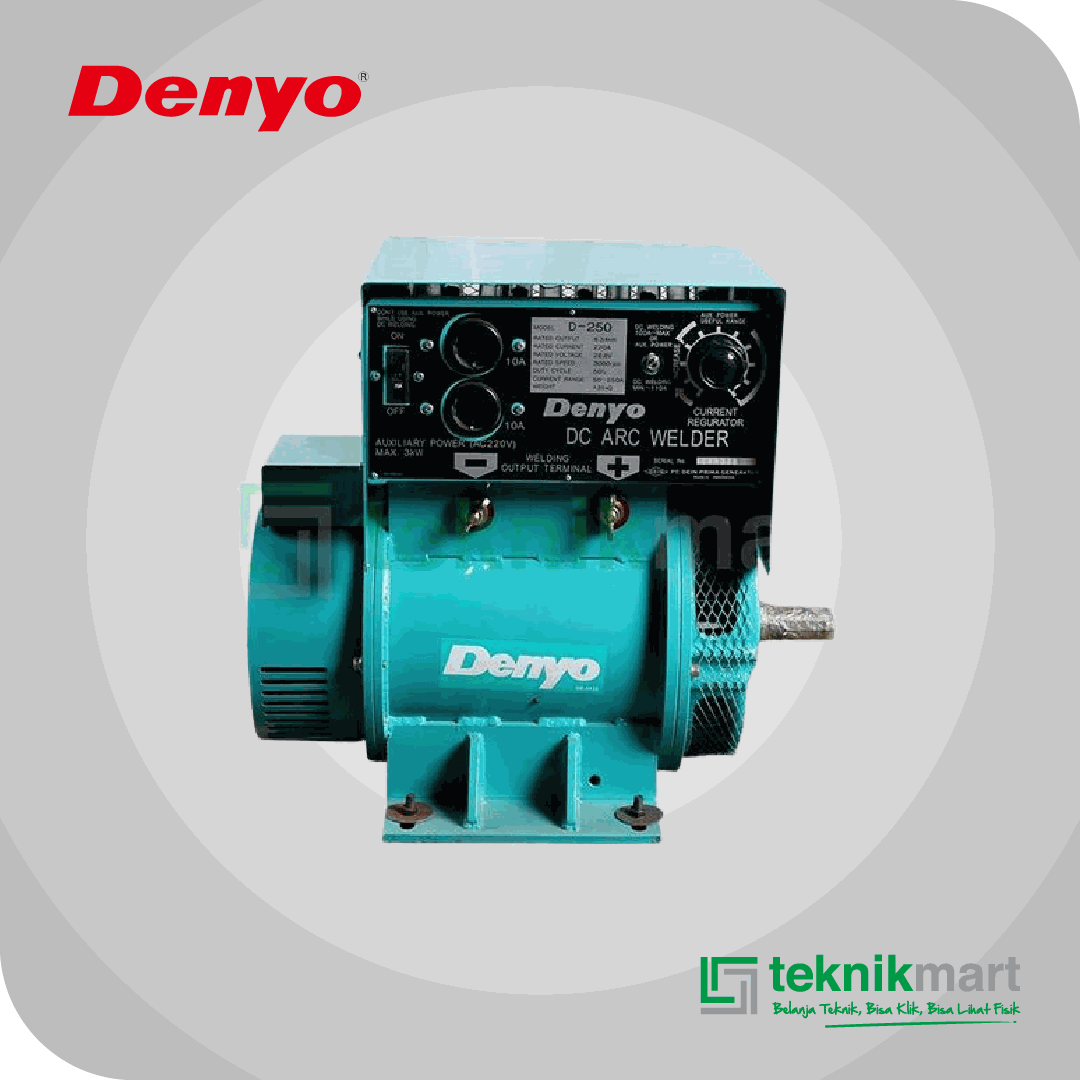 DENYO D 250 A BRUSHLESS DC ALTERNATOR 50-250A 220V