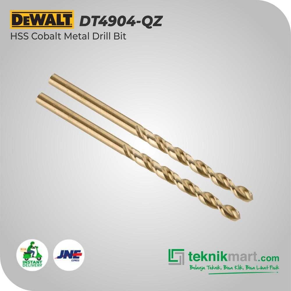 DEWALT DT4904-QZ HSS COBALT METAL DRILL BIT 4.0X43X75MM (2 PIECES) - Image 3