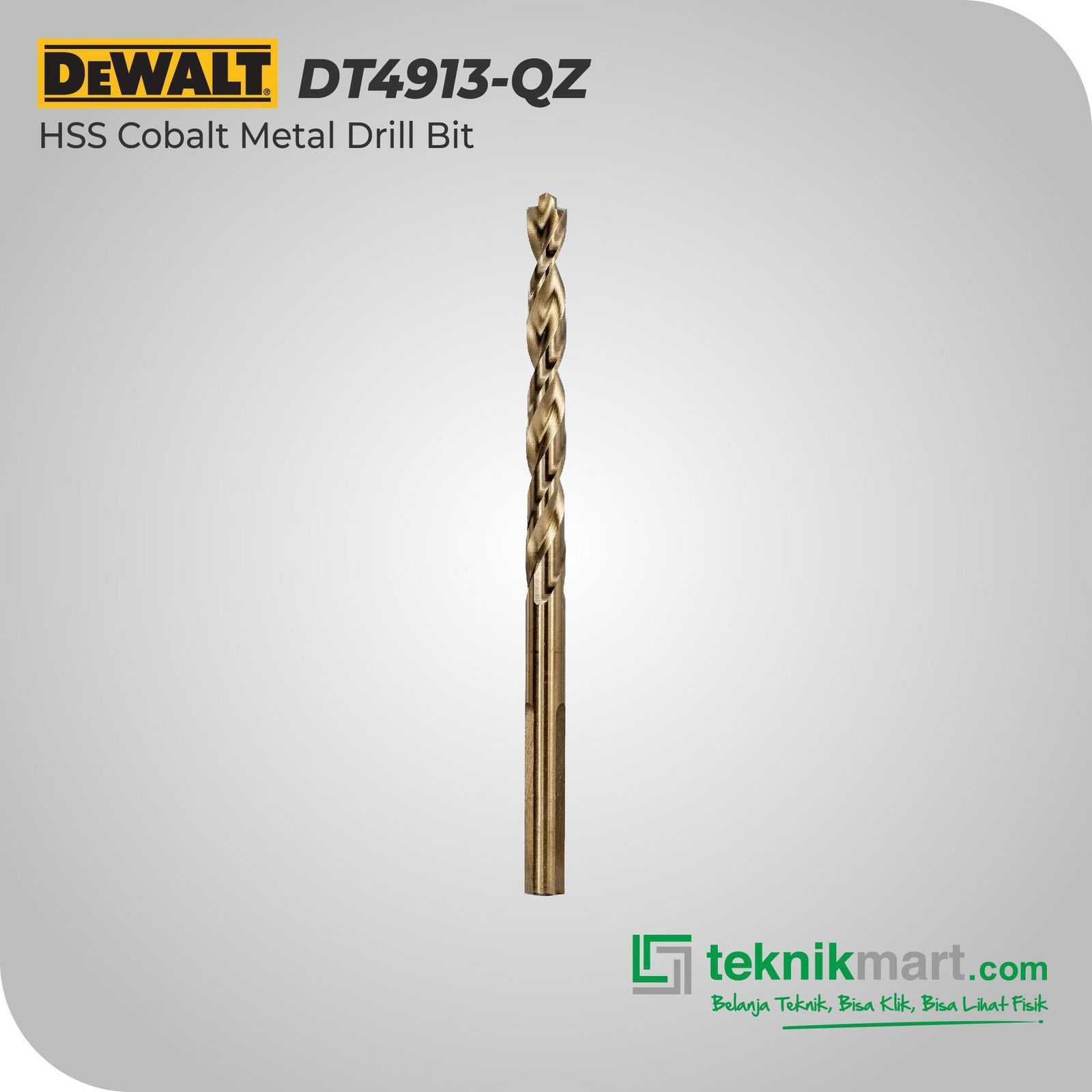 DEWALT DT4913-QZ HSS COBALT METAL DRILL BIT 9.0X81X125MM