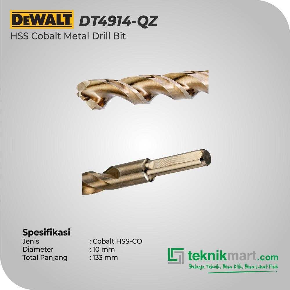 DEWALT DT4914-QZ HSS COBALT METAL DRILL BIT 10X87X133MM - Image 2