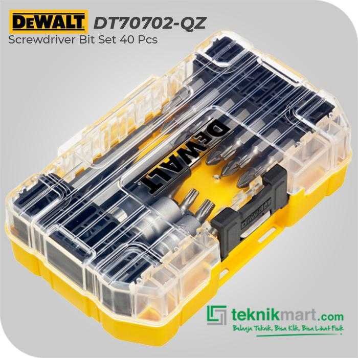 DEWALT DT70702-QZ SCREWDRIVER BIT SET 40 PCS + TOUGH CASE