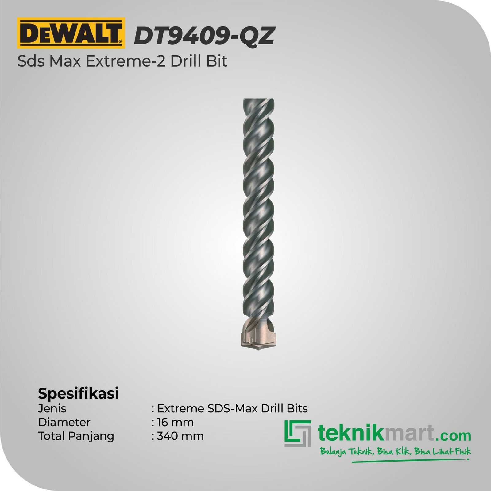 DEWALT DT9409-QZ SDS MAX EXTREME-2 DRILL BIT 16X200X340MM - Image 2
