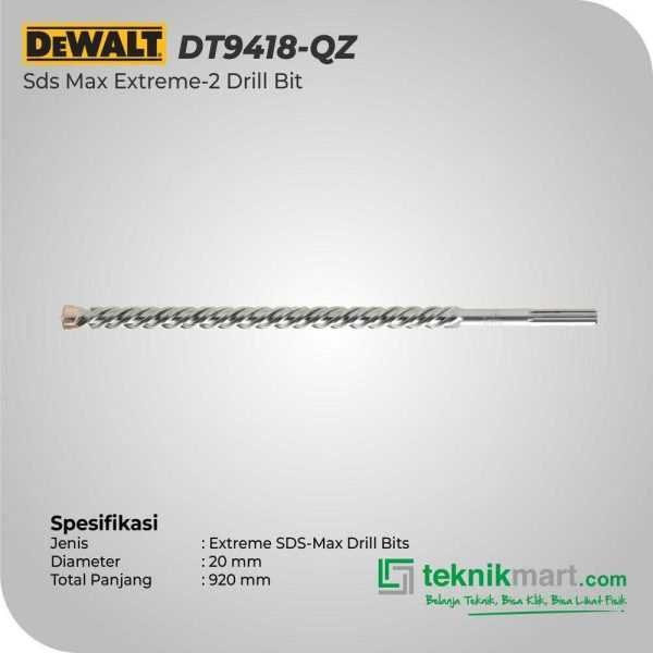 DEWALT DT9418-QZ SDS MAX EXTREME-2 DRILL BIT 20X800X920MM