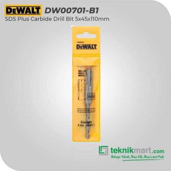 DEWALT DW00701 SDS PLUS CARBIDE DRILL BIT 5.0X45X110MM