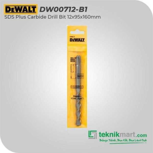 DEWALT DW00712 SDS PLUS CARBIDE DRILL BIT 12X95X160MM